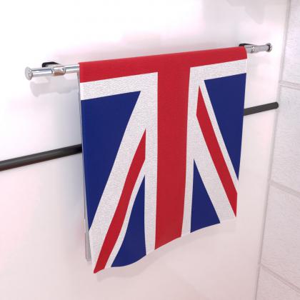Beach Towel Promotional Double Faced Polyester Top & Cotton Back Single Sided Print 50cm x 100cm