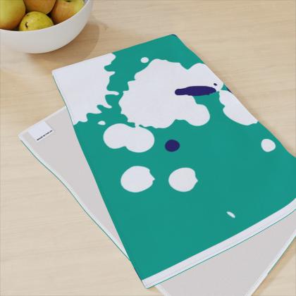 Tea Towel - Panama - White - Single Sided - 48cm x 70cm