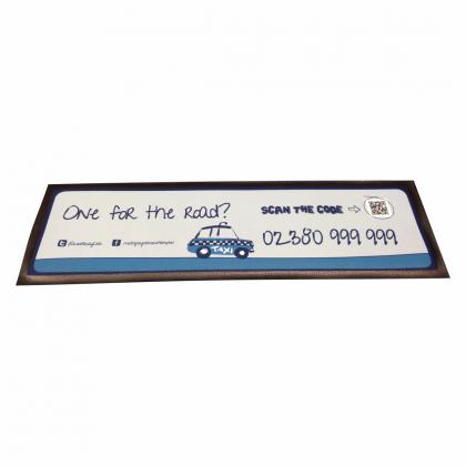 Bar Runner/Counter Mat (88 x 25cm) Black Border