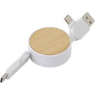 The Ponza - Bamboo extendable charging cable