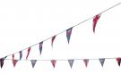 Bunting - Rectangle - 10 metre length - 18 textile pennants per length - 115g knitted polyester - Single Side