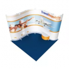 ISO frame Curve 3m x 3m Exhibition Stand