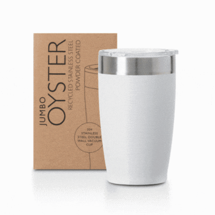 Jumbo Oyster recycled stainless steel cup 500ml