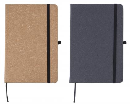 The Plato - Recycled leather notebook (approx A5)