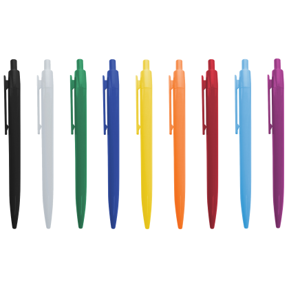 The Bargain Eco - Recycled plastic ballpen. Black Ink