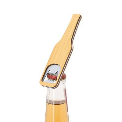 Bamboo bottle opener