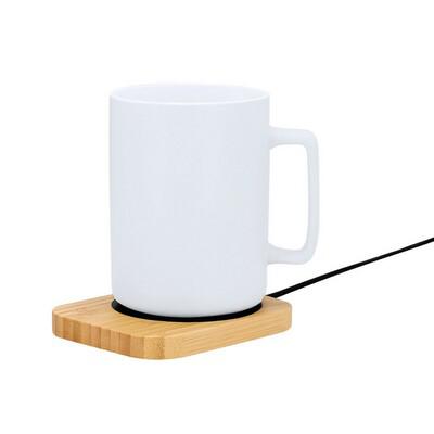 Bamboo mug warmer
