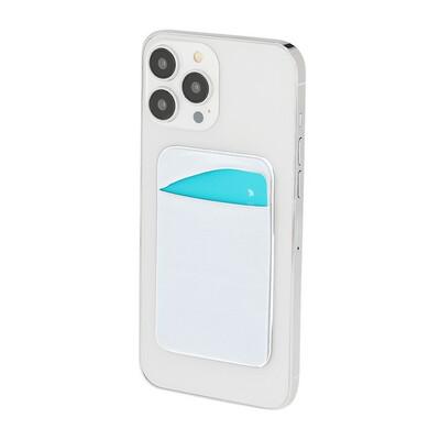 Credit card and ID holder for mobile phone