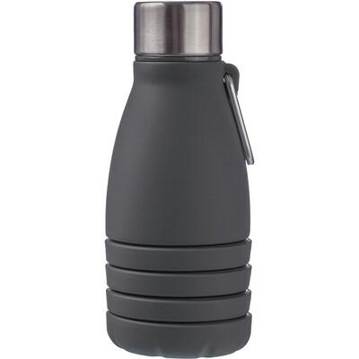 Foldable sports bottle 550 ml with carabiner