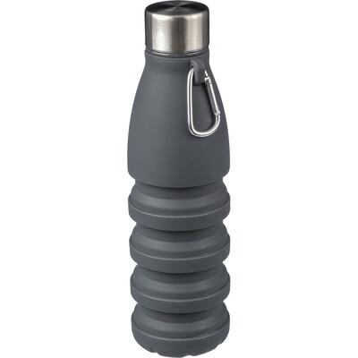Foldable sports bottle 550 ml with carabiner