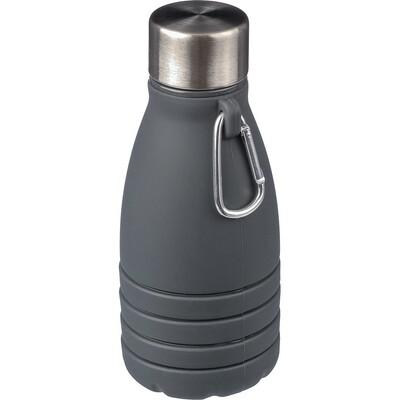 Foldable sports bottle 550 ml with carabiner