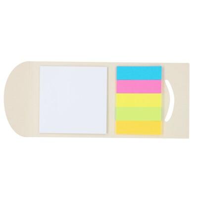 Memo holder, sticky notes, made from recycled milk cartons