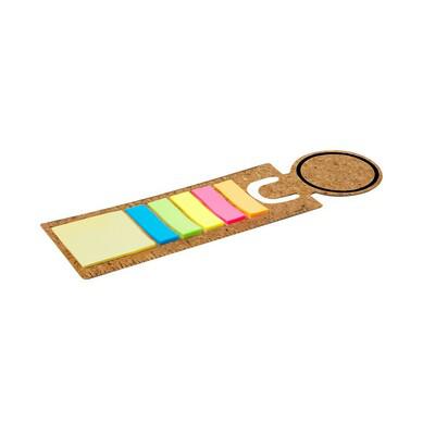 Memo holder, sticky notes, ruler