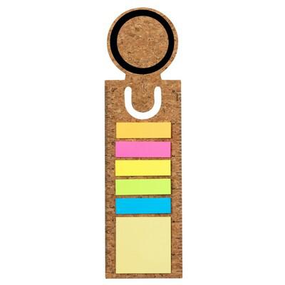 Memo holder, sticky notes, ruler