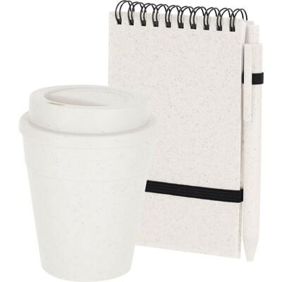 Office set, notebook, mug, wheat straw ball pen