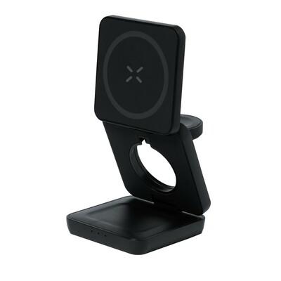 RABS magnetic wireless charger 15W, 3 in 1, phone stand
