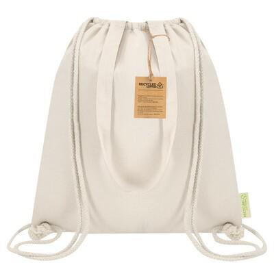 Recycled cotton drawstring bag