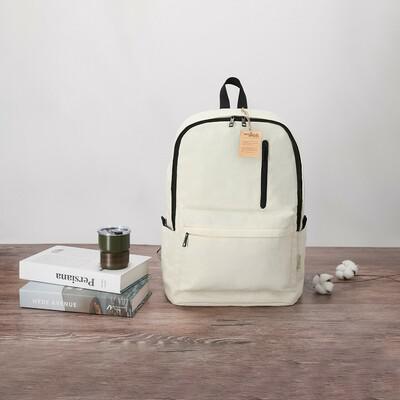 Recycled cotton laptop backpack 15"