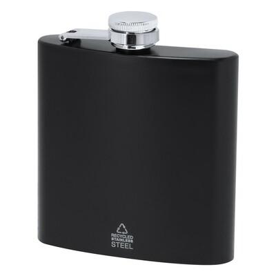 Recycled stainless steel hip flask 175 ml