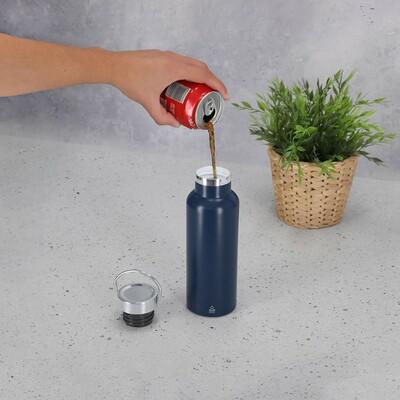 Recycled stainless steel thermo bottle 500 ml