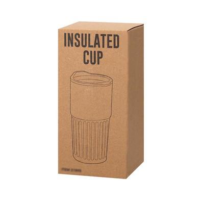 Recycled stainless steel thermo mug 600 ml