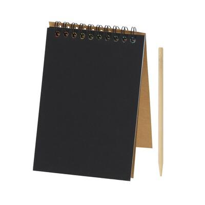 Scratch off notebook approx. A6, scratch paper
