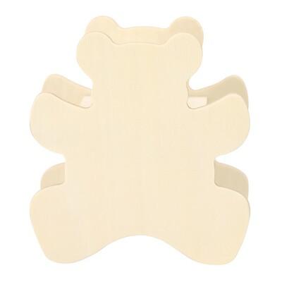 Wooden money box "animal" for colouring, crayons