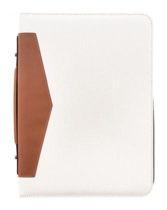 Carbasa Zip recycled canvas document folder