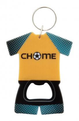 Soccer bottle opener keyring