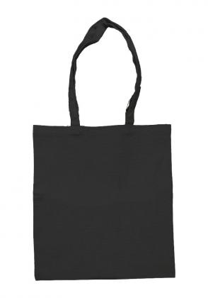 10oz Black Recycled Cotton Shopper No Gusset