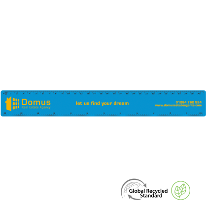 Ruler 30cm GRS Recycled - Blue