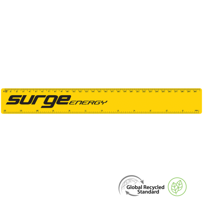 Ruler 30cm GRS Recycled - Yellow