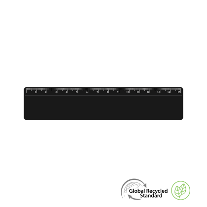 Ruler 15cm GRS Recycled - Black