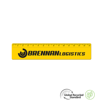 Ruler 15cm GRS Recycled - Yellow