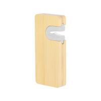 Bamboo bottle opener with knife sharpener