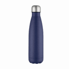 Oasis recycled navy blue powder coated stainless steel, thermal insulated bottle - 500ml