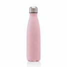 Oasis recycled light pink powder coated  stainless steel, thermal insulated bottle - 500ml