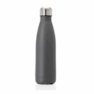 Oasis recycled grey powder coated stainless steel, thermal insulated bottle - 500ml