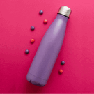 Oasis recycled aubergine powder coated d stainless steel, thermal insulated bottle - 500ml