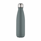 Oasis recycled khaki powder coated stainless steel, thermal insulated bottle - 500ml
