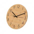 Bamboo wall clock