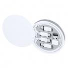 Charging and synchronization cable, 3 adapters included, case with carabiner clip