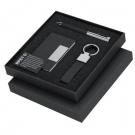 Gift set, keyring, credit card holder, ball pen, gift box