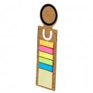 Memo holder, sticky notes, ruler