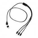 Recycled aluminium charging cable