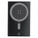 Recycled aluminium magnetic wireless power bank 5000 mAh, wireless charger 15W