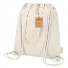 Recycled cotton drawstring bag