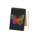 Scratch off notebook approx. A6, scratch paper