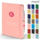 Mood Duo A5 FSC Soft Feel Notebook with Ballpoint Pen - Pink