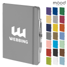 Mood Duo A5 FSC Soft Feel Notebook with Ballpoint Pen - Grey